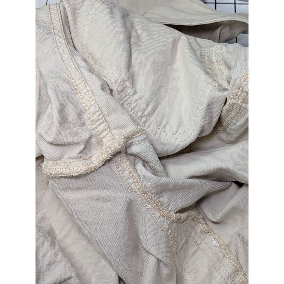 Old Navy Maternity Side Panel Overalls Women Size 14 Straight Leg Utility Casual - Picture 9 of 13